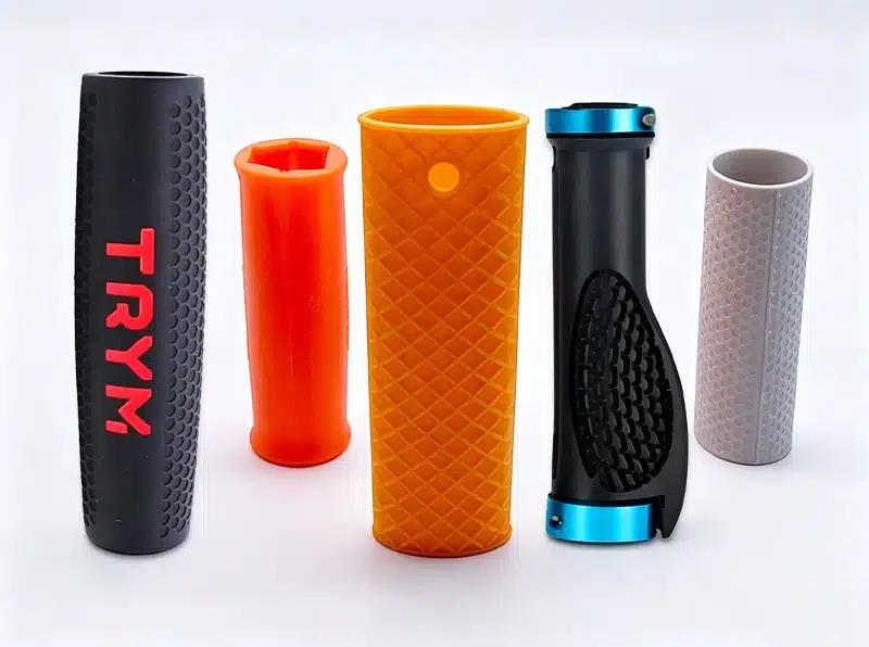 Custom silicone grips sleeves and covers for outdoor products