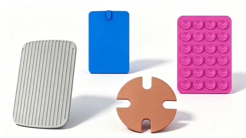 Silicone pad for wearable electronics