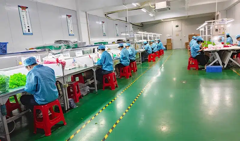 Silicone product finishing, assembly, and packaging production line