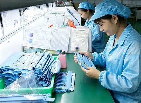 Quality control, compliance checks, and documentation for custom silicone products in the factory