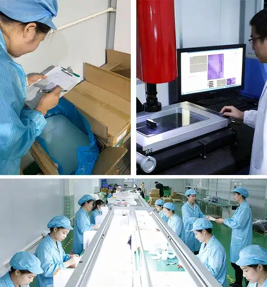 Silicone material inspection, quality control, and clean production process for custom silicone tips