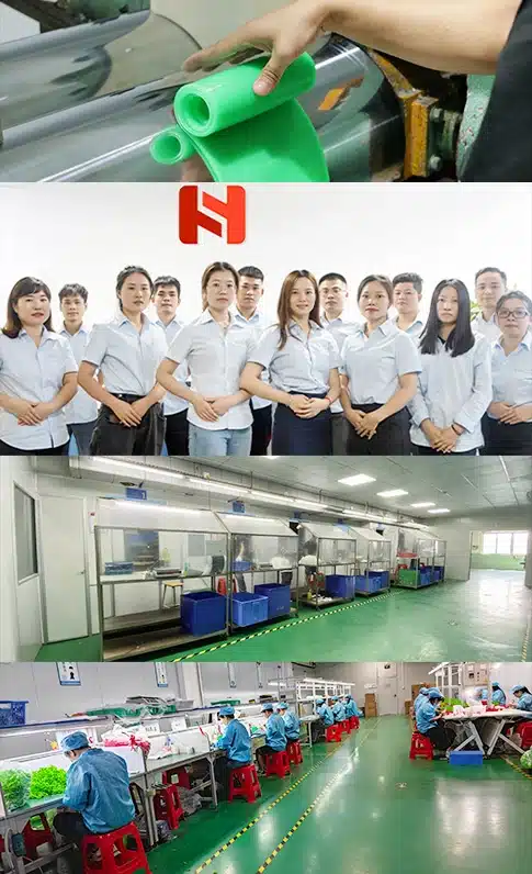HT Silicone manufacturing team and factory facilities
