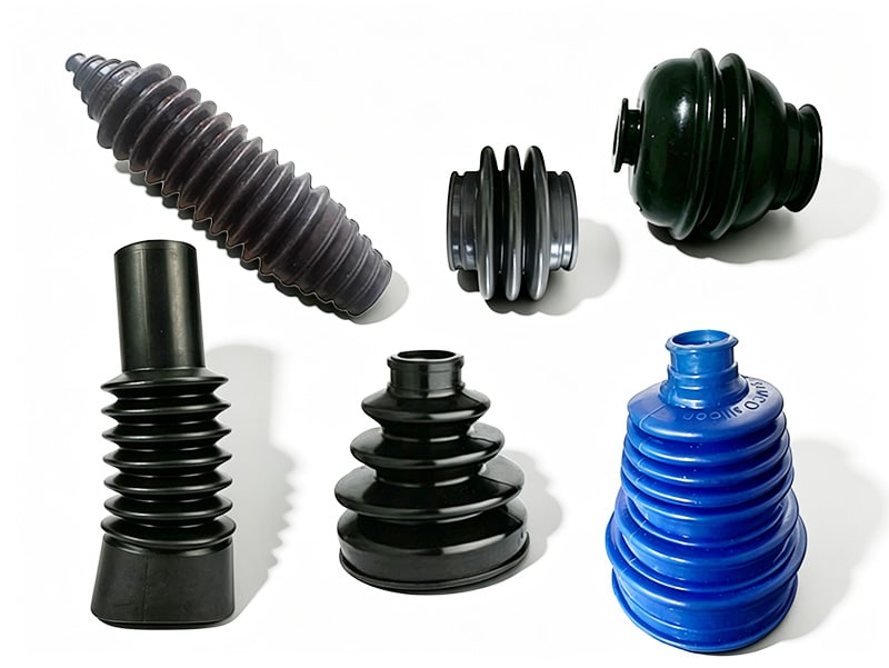 Custom silicone boots and bellows for flexible protection