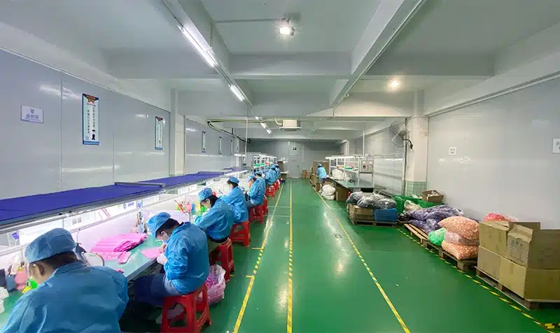 Silicone product quality control and inspection workshop
