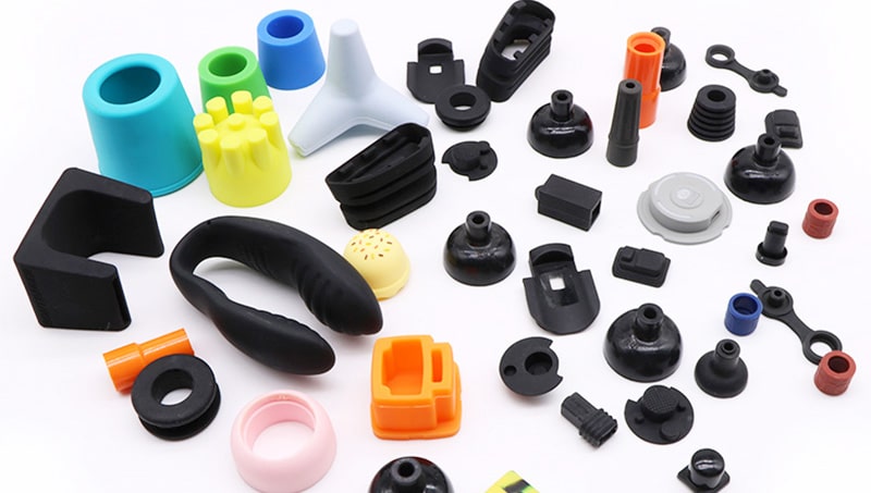 Custom silicone parts for vibration and noise reduction in industrial equipment and electronic devices.
